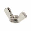 Prime-Line Wing Nuts, Cold-Forged, #8-32, Grade 18-8 Stainless Steel, 25PK 9076282